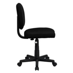 Mid-Back Black Fabric Swivel Task Chair - By Flash Furniture - Madison Seating -Executive Chairs Sales Mid Back Black Fabric Swivel Task Chair by Flash Furniture 2