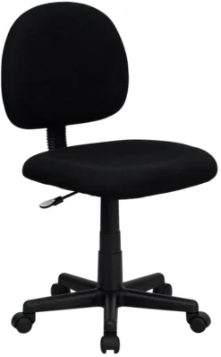 Mid-Back Black Fabric Swivel Task Chair - By Flash Furniture - Madison Seating