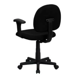 Mid-Back Black Fabric Swivel Task Chair With Adjustable Arms - By Flash Furniture - Madison Seating 12 Mid-Back Black Fabric Swivel Task Chair With Adjustable Arms - By Flash Furniture - Madison Seating -Executive Chairs Sales Mid Back Black Fabric Swivel Task Chair with Adjustable Arms by Flash Furniture 3