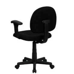 Mid-Back Black Fabric Swivel Task Chair With Adjustable Arms - By Flash Furniture - Madison Seating 13 Mid-Back Black Fabric Swivel Task Chair With Adjustable Arms - By Flash Furniture - Madison Seating -Executive Chairs Sales Mid Back Black Fabric Swivel Task Chair with Adjustable Arms by Flash Furniture 4