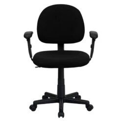 Mid-Back Black Fabric Swivel Task Chair With Adjustable Arms - By Flash Furniture - Madison Seating 15 Mid-Back Black Fabric Swivel Task Chair With Adjustable Arms - By Flash Furniture - Madison Seating -Executive Chairs Sales Mid Back Black Fabric Swivel Task Chair with Adjustable Arms by Flash Furniture 6