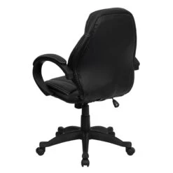 Mid-Back Black Leather Contemporary Executive Swivel Chair With Arms - By Flash Furniture - Madison Seating 8 Mid-Back Black Leather Contemporary Executive Swivel Chair With Arms - By Flash Furniture - Madison Seating -Executive Chairs Sales Mid Back Black Leather Contemporary Executive Swivel Chair with Arms by Flash Furniture 2