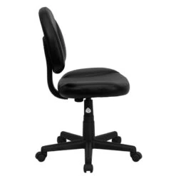 Mid-Back Black Leather Ergonomic Swivel Task Chair - By Flash Furniture - Madison Seating -Executive Chairs Sales Mid Back Black Leather Ergonomic Swivel Task Chair by Flash Furniture 5