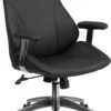 Mid-Back Black Leather Executive Swivel Chair With Arms - By Flash Furniture - Madison Seating 1 Mid-Back Black Leather Executive Swivel Chair With Arms - By Flash Furniture - Madison Seating -Executive Chairs Sales Mid Back Black Leather Executive Swivel Chair with Arms by Flash Furniture 7
