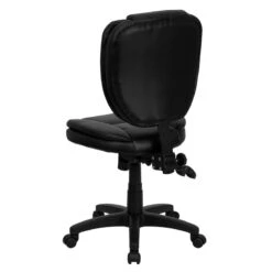 Mid-Back Black Leather Multifunction Ergonomic Swivel Task Chair - By Flash Furniture - Madison Seating 12 Mid-Back Black Leather Multifunction Ergonomic Swivel Task Chair - By Flash Furniture - Madison Seating -Executive Chairs Sales Mid Back Black Leather Multifunction Ergonomic Swivel Task Chair by Flash Furniture 3