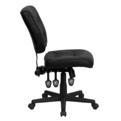 Mid-Back Black Leather Multifunction Swivel Task Chair - By Flash Furniture - Madison Seating 11 Mid-Back Black Leather Multifunction Swivel Task Chair - By Flash Furniture - Madison Seating -Executive Chairs Sales Mid Back Black Leather Multifunction Swivel Task Chair by Flash Furniture 2