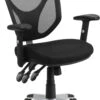Mid-Back Black Mesh Multifunction Swivel Task Chair With Adjustable Arms - By Flash Furniture - Madison Seating 2 Mid-Back Black Mesh Multifunction Swivel Task Chair With Adjustable Arms - By Flash Furniture - Madison Seating -Executive Chairs Sales Mid Back Black Mesh Multifunction Swivel Task Chair with Adjustable Arms by Flash Furniture