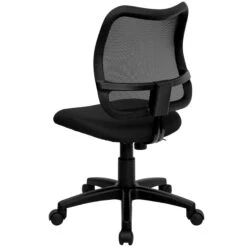 Mid-Back Black Mesh Swivel Task Chair - By Flash Furniture - Madison Seating -Executive Chairs Sales Mid Back Black Mesh Swivel Task Chair by Flash Furniture 4
