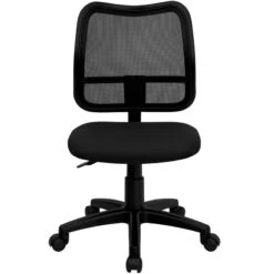 Mid-Back Black Mesh Swivel Task Chair - By Flash Furniture - Madison Seating -Executive Chairs Sales Mid Back Black Mesh Swivel Task Chair by Flash Furniture 5