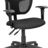 Mid-Back Black Mesh Swivel Task Chair With Adjustable Arms - By Flash Furniture - Madison Seating 1 Mid-Back Black Mesh Swivel Task Chair With Adjustable Arms - By Flash Furniture - Madison Seating -Executive Chairs Sales Mid Back Black Mesh Swivel Task Chair with Adjustable Arms by Flash Furniture 7