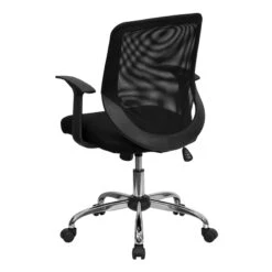 Mid-Back Black Mesh Swivel Task Chair With Arms - By Flash Furniture - Madison Seating 13 Mid-Back Black Mesh Swivel Task Chair With Arms - By Flash Furniture - Madison Seating -Executive Chairs Sales Mid Back Black Mesh Swivel Task Chair with Arms by Flash Furniture 4 1