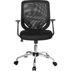 Mid-Back Black Mesh Swivel Task Chair With Arms - By Flash Furniture - Madison Seating 14 Mid-Back Black Mesh Swivel Task Chair With Arms - By Flash Furniture - Madison Seating -Executive Chairs Sales Mid Back Black Mesh Swivel Task Chair with Arms by Flash Furniture 5 1