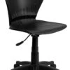 Mid-Back Black Plastic Swivel Task Chair - By Flash Furniture - Madison Seating