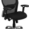 Mid-Back Black Super Mesh Executive Swivel Chair With Knee Tilt Control And Adjustable Arms - By Flash Furniture - Madison Seating -Executive Chairs Sales Mid Back Black Super Mesh Executive Swivel Chair with Knee Tilt Control and Adjustable Arms by Flash Furniture