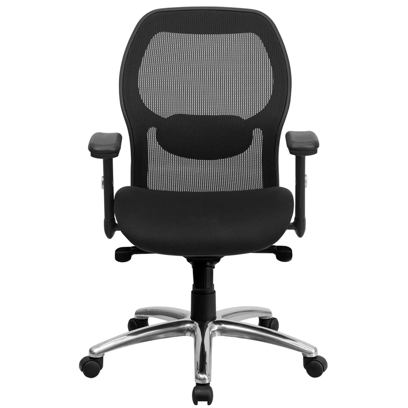 Mid-Back Black Super Mesh Executive Swivel Chair With Knee Tilt Control And Adjustable Arms - By Flash Furniture - Madison Seating 6 Mid-Back Black Super Mesh Executive Swivel Chair With Knee Tilt Control And Adjustable Arms - By Flash Furniture - Madison Seating - Image 4