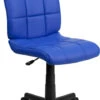 Mid-Back Blue Quilted Vinyl Swivel Task Chair - By Flash Furniture - Madison Seating -Executive Chairs Sales Mid Back Blue Quilted Vinyl Swivel Task Chair by Flash Furniture