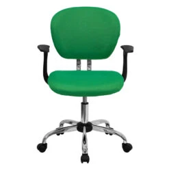 Mid-Back Bright Green Mesh Swivel Task Chair With Chrome Base And Arms - By Flash Furniture - Madison Seating 9 Mid-Back Bright Green Mesh Swivel Task Chair With Chrome Base And Arms - By Flash Furniture - Madison Seating -Executive Chairs Sales Mid Back Bright Green Mesh Swivel Task Chair with Chrome Base and Arms by Flash Furniture 3