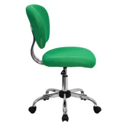 Mid-Back Bright Green Mesh Swivel Task Chair With Chrome Base - By Flash Furniture - Madison Seating -Executive Chairs Sales Mid Back Bright Green Mesh Swivel Task Chair with Chrome Base by Flash Furniture 1