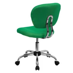 Mid-Back Bright Green Mesh Swivel Task Chair With Chrome Base - By Flash Furniture - Madison Seating -Executive Chairs Sales Mid Back Bright Green Mesh Swivel Task Chair with Chrome Base by Flash Furniture 2