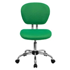 Mid-Back Bright Green Mesh Swivel Task Chair With Chrome Base - By Flash Furniture - Madison Seating -Executive Chairs Sales Mid Back Bright Green Mesh Swivel Task Chair with Chrome Base by Flash Furniture 3