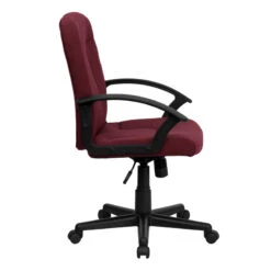 Mid-Back Burgundy Fabric Executive Swivel Chair With Nylon Arms - By Flash Furniture - Madison Seating -Executive Chairs Sales Mid Back Burgundy Fabric Executive Swivel Chair with Nylon Arms by Flash Furniture 2