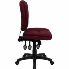 Mid-Back Burgundy Fabric Multifunction Ergonomic Swivel Task Chair - By Flash Furniture - Madison Seating 9 Mid-Back Burgundy Fabric Multifunction Ergonomic Swivel Task Chair - By Flash Furniture - Madison Seating - Image 7