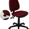 Mid-Back Burgundy Fabric Multifunction Swivel Task Chair With Adjustable Lumbar Support - By Flash Furniture - Madison Seating 1 Mid-Back Burgundy Fabric Multifunction Swivel Task Chair With Adjustable Lumbar Support - By Flash Furniture - Madison Seating -Executive Chairs Sales Mid Back Burgundy Fabric Multifunction Swivel Task Chair with Adjustable Lumbar Support by Flash Furniture