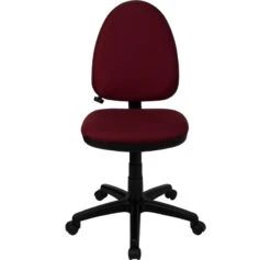 Mid-Back Burgundy Fabric Multifunction Swivel Task Chair With Adjustable Lumbar Support - By Flash Furniture - Madison Seating -Executive Chairs Sales Mid Back Burgundy Fabric Multifunction Swivel Task Chair with Adjustable Lumbar Support by Flash Furniture 5