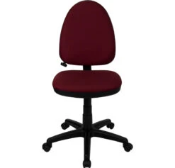 Mid-Back Burgundy Fabric Multifunction Swivel Task Chair With Adjustable Lumbar Support - By Flash Furniture - Madison Seating -Executive Chairs Sales Mid Back Burgundy Fabric Multifunction Swivel Task Chair with Adjustable Lumbar Support by Flash Furniture 6