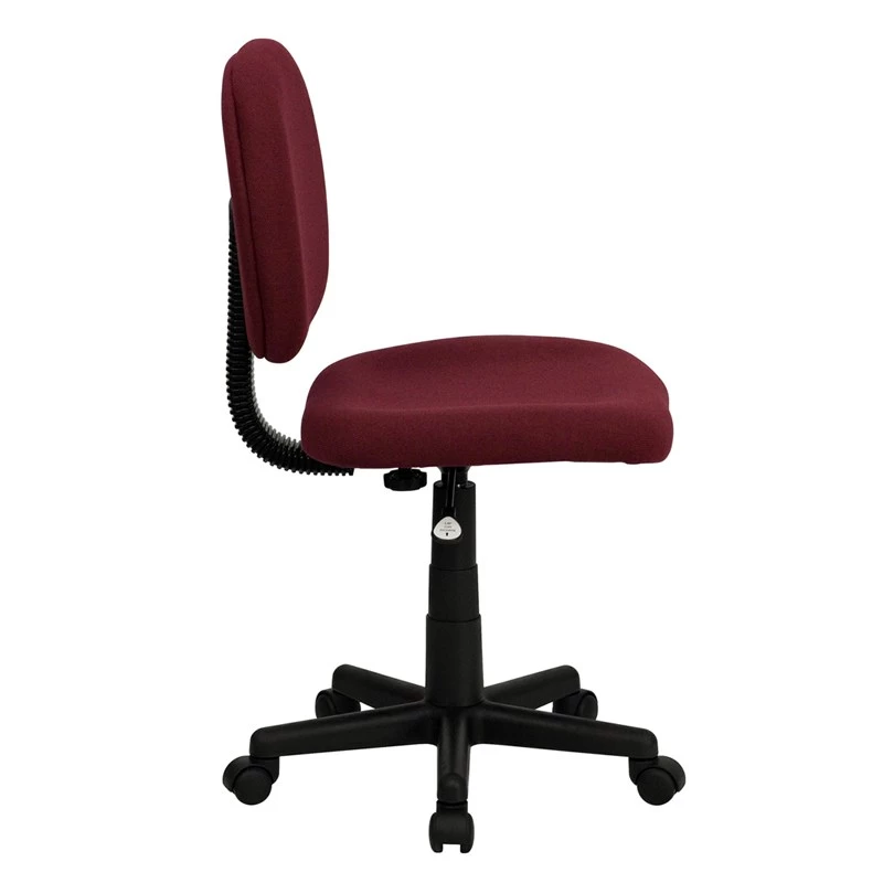 Mid-Back Burgundy Fabric Swivel Task Chair - By Flash Furniture - Madison Seating 4 Mid-Back Burgundy Fabric Swivel Task Chair - By Flash Furniture - Madison Seating - Image 2