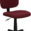 Mid-Back Burgundy Fabric Swivel Task Chair - By Flash Furniture - Madison Seating -Executive Chairs Sales Mid Back Burgundy Fabric Swivel Task Chair by Flash Furniture
