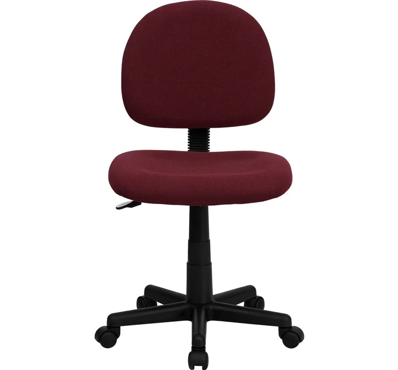 Mid-Back Burgundy Fabric Swivel Task Chair - By Flash Furniture - Madison Seating 8 Mid-Back Burgundy Fabric Swivel Task Chair - By Flash Furniture - Madison Seating - Image 6