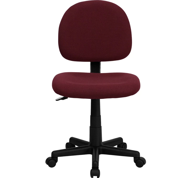 Mid-Back Burgundy Fabric Swivel Task Chair - By Flash Furniture - Madison Seating 9 Mid-Back Burgundy Fabric Swivel Task Chair - By Flash Furniture - Madison Seating - Image 7