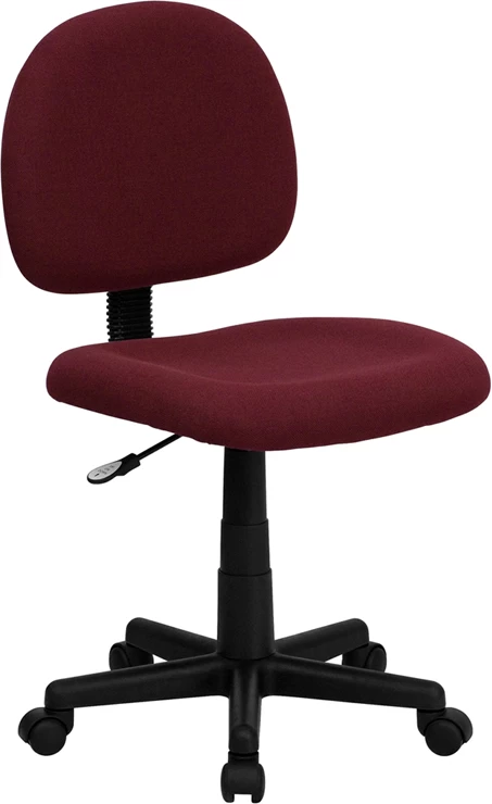 Mid-Back Burgundy Fabric Swivel Task Chair - By Flash Furniture - Madison Seating 3 Mid-Back Burgundy Fabric Swivel Task Chair - By Flash Furniture - Madison Seating