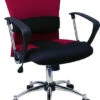 Mid-Back Burgundy Mesh Swivel Task Chair With Arms - By Flash Furniture - Madison Seating -Executive Chairs Sales Mid Back Burgundy Mesh Swivel Task Chair with Arms by Flash Furniture