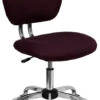 Mid-Back Burgundy Mesh Swivel Task Chair With Chrome Base - By Flash Furniture - Madison Seating 1 Mid-Back Burgundy Mesh Swivel Task Chair With Chrome Base - By Flash Furniture - Madison Seating -Executive Chairs Sales Mid Back Burgundy Mesh Swivel Task Chair with Chrome Base by Flash Furniture