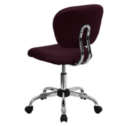 Mid-Back Burgundy Mesh Swivel Task Chair With Chrome Base - By Flash Furniture - Madison Seating -Executive Chairs Sales Mid Back Burgundy Mesh Swivel Task Chair with Chrome Base by Flash Furniture 2