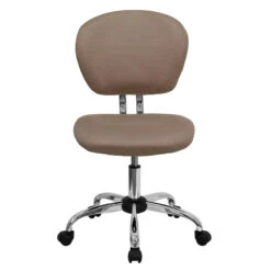 Mid-Back Coffee Brown Mesh Swivel Task Chair With Chrome Base - By Flash Furniture - Madison Seating -Executive Chairs Sales Mid Back Coffee Brown Mesh Swivel Task Chair with Chrome Base by Flash Furniture 3