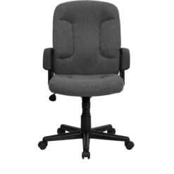 Mid-Back Gray Fabric Executive Swivel Chair With Nylon Arms - By Flash Furniture - Madison Seating -Executive Chairs Sales Mid Back Gray Fabric Executive Swivel Chair with Nylon Arms by Flash Furniture 5