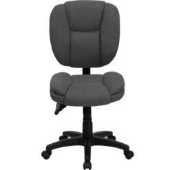 Mid-Back Gray Fabric Multifunction Ergonomic Swivel Task Chair - By Flash Furniture - Madison Seating -Executive Chairs Sales Mid Back Gray Fabric Multifunction Ergonomic Swivel Task Chair by Flash Furniture 6