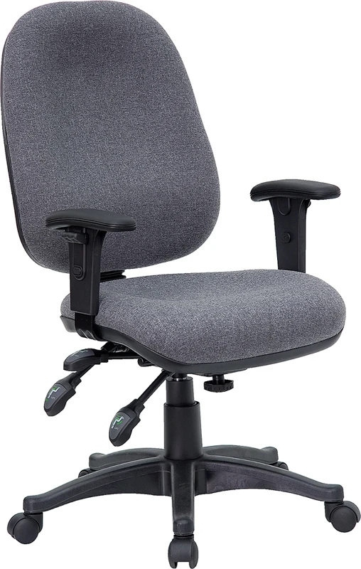 Mid-Back Gray Fabric Multifunction Executive Swivel Chair With Adjustable Arms - By Flash Furniture - Madison Seating 3 Mid-Back Gray Fabric Multifunction Executive Swivel Chair With Adjustable Arms - By Flash Furniture - Madison Seating
