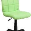 Mid-Back Green Quilted Vinyl Swivel Task Chair - By Flash Furniture - Madison Seating -Executive Chairs Sales Mid Back Green Quilted Vinyl Swivel Task Chair by Flash Furniture