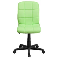Mid-Back Green Quilted Vinyl Swivel Task Chair - By Flash Furniture - Madison Seating -Executive Chairs Sales Mid Back Green Quilted Vinyl Swivel Task Chair by Flash Furniture 3