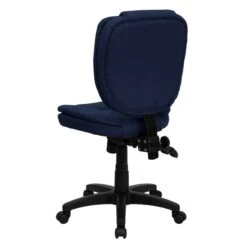 Mid-Back Navy Blue Fabric Multifunction Ergonomic Swivel Task Chair - By Flash Furniture - Madison Seating -Executive Chairs Sales Mid Back Navy Blue Fabric Multifunction Ergonomic Swivel Task Chair by Flash Furniture 3