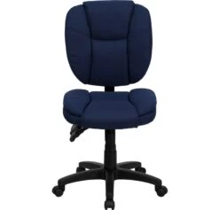 Mid-Back Navy Blue Fabric Multifunction Ergonomic Swivel Task Chair - By Flash Furniture - Madison Seating -Executive Chairs Sales Mid Back Navy Blue Fabric Multifunction Ergonomic Swivel Task Chair by Flash Furniture 5