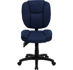 Mid-Back Navy Blue Fabric Multifunction Ergonomic Swivel Task Chair - By Flash Furniture - Madison Seating -Executive Chairs Sales Mid Back Navy Blue Fabric Multifunction Ergonomic Swivel Task Chair by Flash Furniture 6