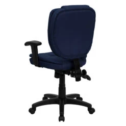 Mid-Back Navy Blue Fabric Multifunction Ergonomic Swivel Task Chair With Adjustable Arms - By Flash Furniture - Madison Seating 8 Mid-Back Navy Blue Fabric Multifunction Ergonomic Swivel Task Chair With Adjustable Arms - By Flash Furniture - Madison Seating -Executive Chairs Sales Mid Back Navy Blue Fabric Multifunction Ergonomic Swivel Task Chair with Adjustable Arms by Flash Furniture 2