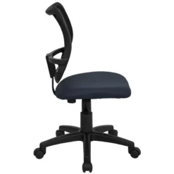 Mid-Back Navy Blue Mesh Swivel Task Chair - By Flash Furniture - Madison Seating -Executive Chairs Sales Mid Back Navy Blue Mesh Swivel Task Chair by Flash Furniture 2