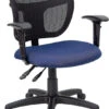Mid-Back Navy Blue Mesh Swivel Task Chair With Adjustable Arms - By Flash Furniture - Madison Seating -Executive Chairs Sales Mid Back Navy Blue Mesh Swivel Task Chair with Adjustable Arms by Flash Furniture 6