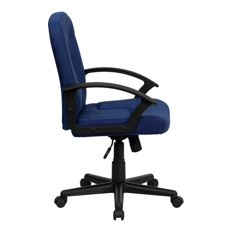 Mid-Back Navy Fabric Executive Swivel Chair With Nylon Arms - By Flash Furniture - Madison Seating 5 Mid-Back Navy Fabric Executive Swivel Chair With Nylon Arms - By Flash Furniture - Madison Seating - Image 3